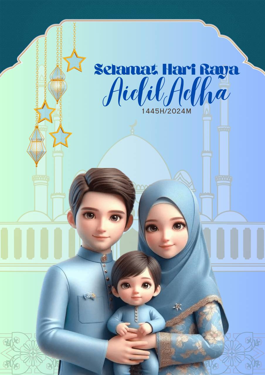 Aimie Zawanah | Template Poster Raya Haji