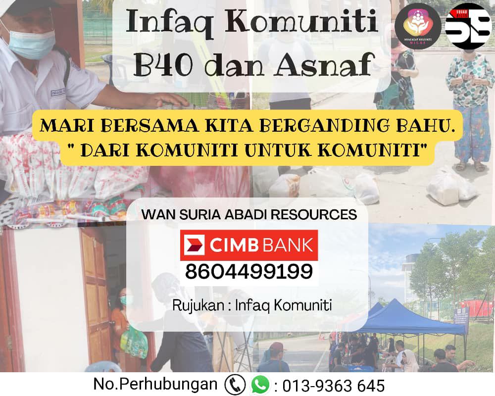 WAN SURIA ABADI RESOURCES | Infaq Komuniti B40 Dan Asnaf