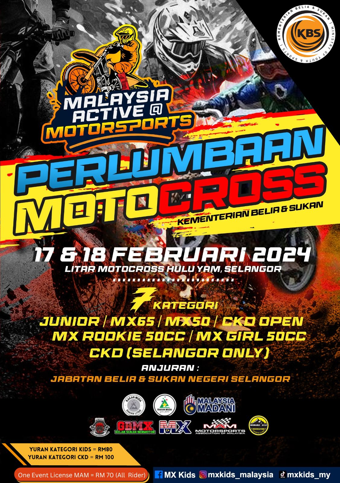 MXKIDS MALAYSIA MOTORSPORT | Perlumbaan MXKBS Kategori CKD